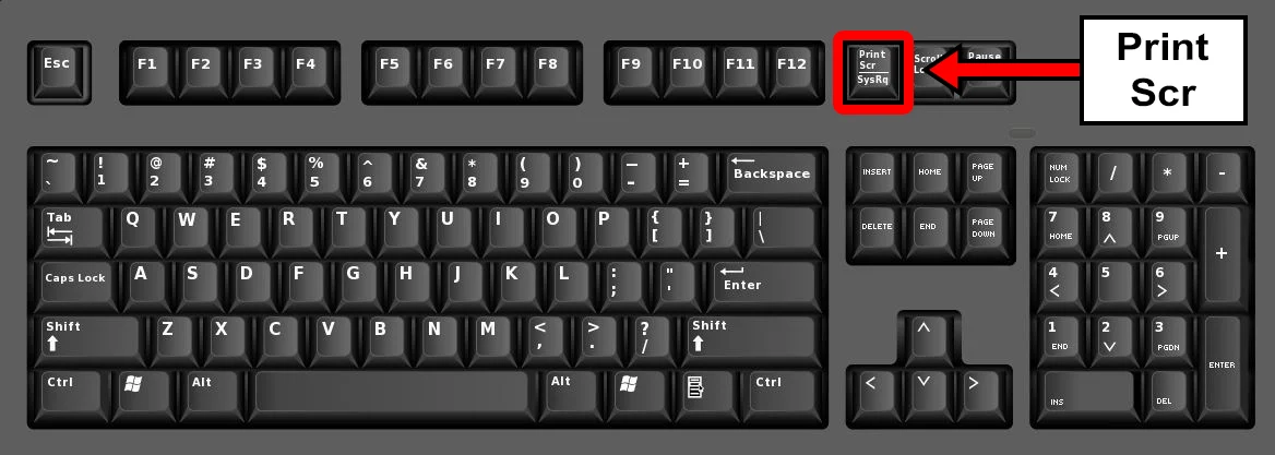 Phương Pháp 1: Sử Dụng Phím Print Screen (PrtSc)