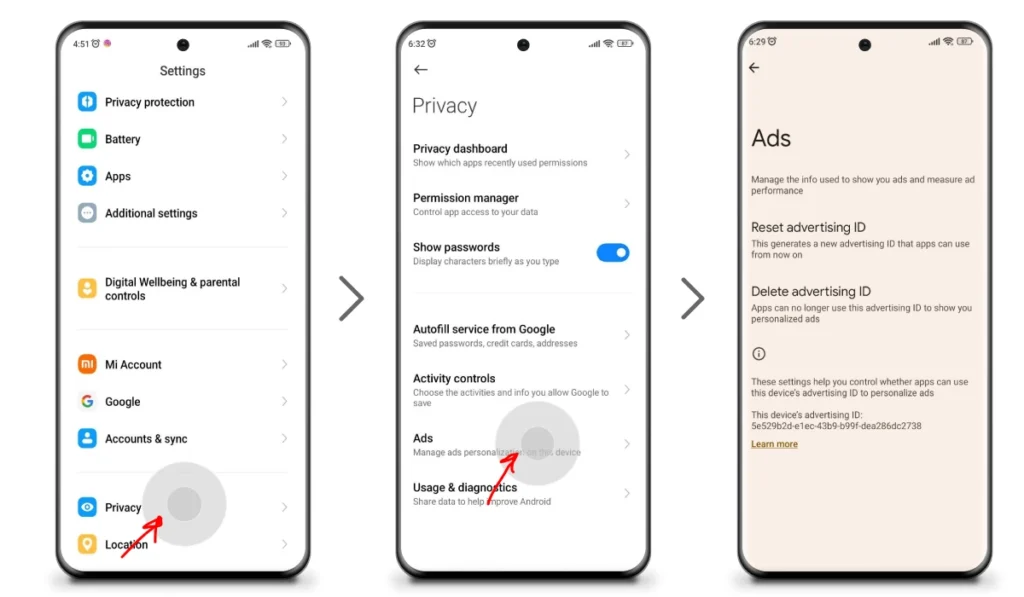Bước 1: Tắt Cá Nhân Hóa Quảng Cáo Trên Android