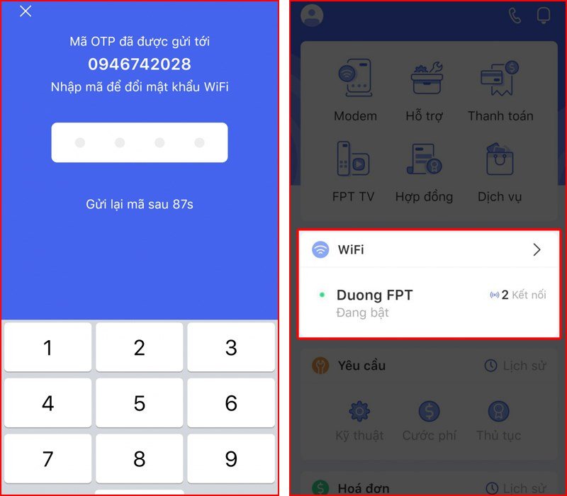 Xac thực OTP hi fpt