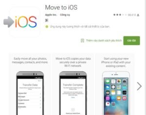 Cách Chuyển Dữ Liệu Từ Android Sang iPhone sử dụng Move to IOS