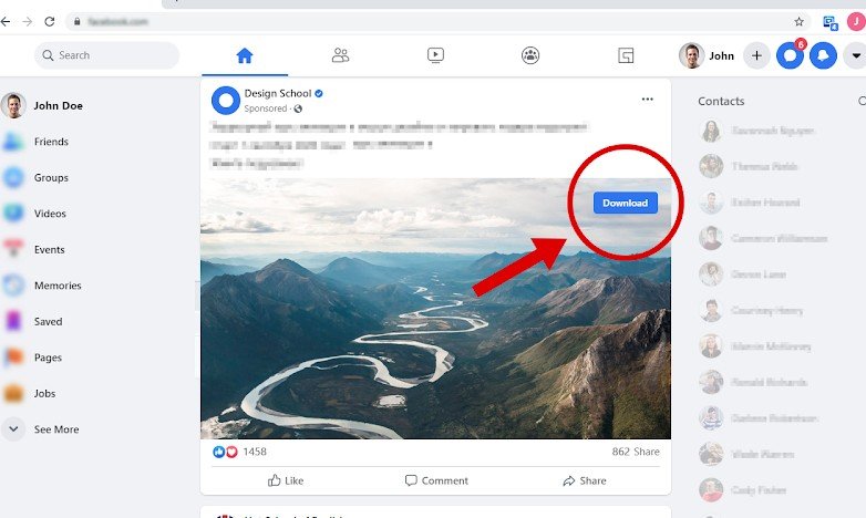 tải video facebook bằng Extension Trình Duyệt Video Downloader